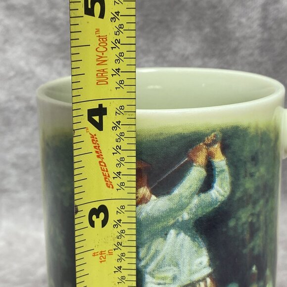 Vintage Otagiri Golf Mug 8oz Figi Graphics Japan - Golfer & Quote Scene Ceramic - Picture 10 of 11